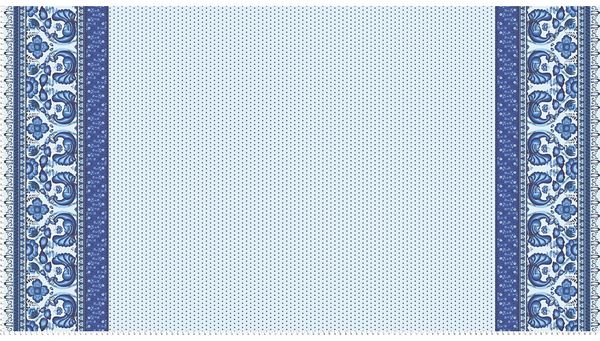 Ткань для пэчворка Peppy Лазурное чудо панель, отрез 60х110 см, 110 г/м², ЛЧ-04 белый, Peppy