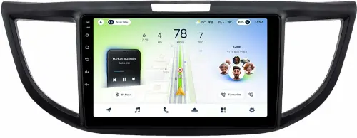 Магнитола для Honda CR-V 4 2012-2016 (большая рамка 9) - Teyes CC4L монитор 9" IPS, Android 14, Быстрая, Snapdragon 662, CarPlay, 4G SIM-слот