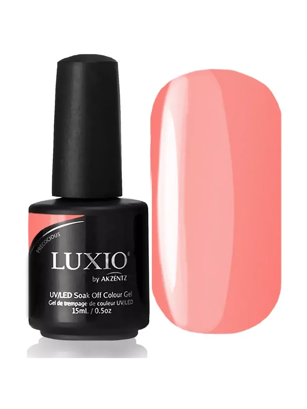 Гель лак Luxio Precocious  для ногтей 15 мл персиковый