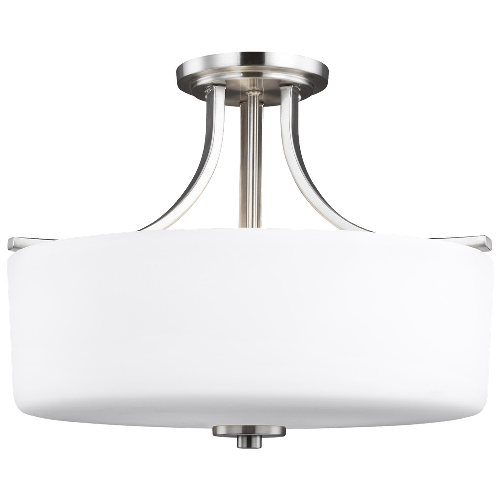 Потолочный светильник Visual Comfort Canfield Three Light Semi-Flush Mount