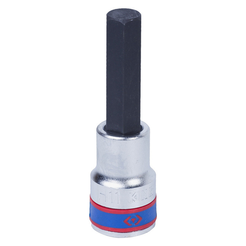 KING TONY (403511) Насадка (бита) торцевая 1/2", L = 80 мм, HEX, 11 мм