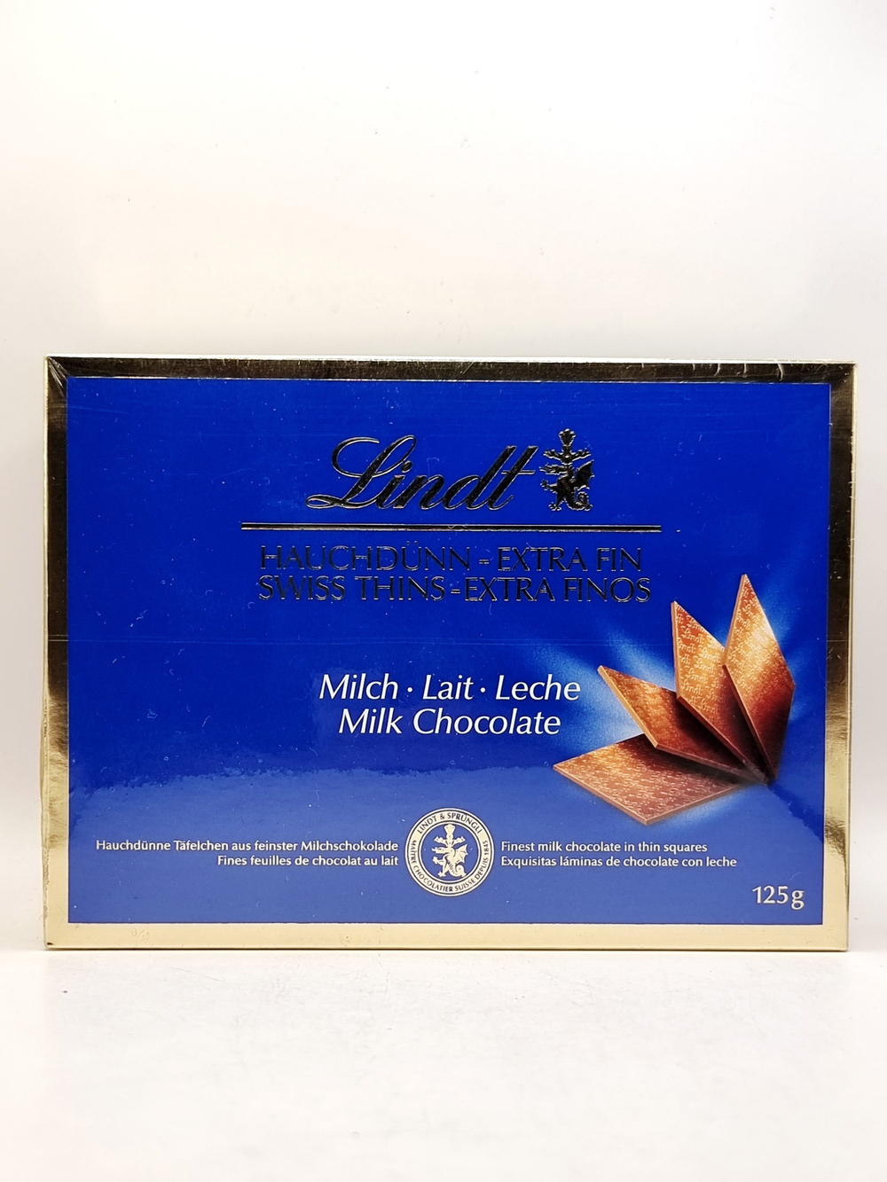 Шоколад молочный порционный Lindt Swiss THINS 125 г (из Финляндии)