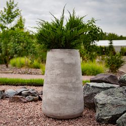 Кашпо CONIC CONCRETE GREY LIGHT 30x30x50