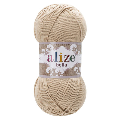 Пряжа Alize (Ализе) Bella 100 / уп.5 мот. по 100 г, 360м, 076 бежевый A