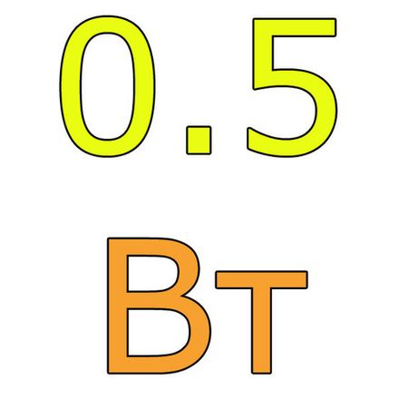 - 0.5W