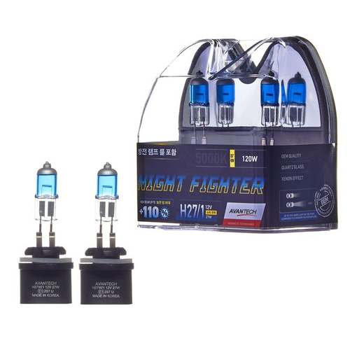 Лампа высокотемпературная Avantech H27/1 12V 27W (50W) 5000K, комплект 2 шт. AB5027