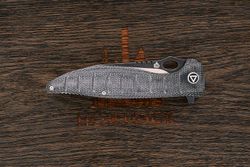Нож складной QSP QS117-B Locust, клинок 98мм, сталь 154CM, рукоять микарта