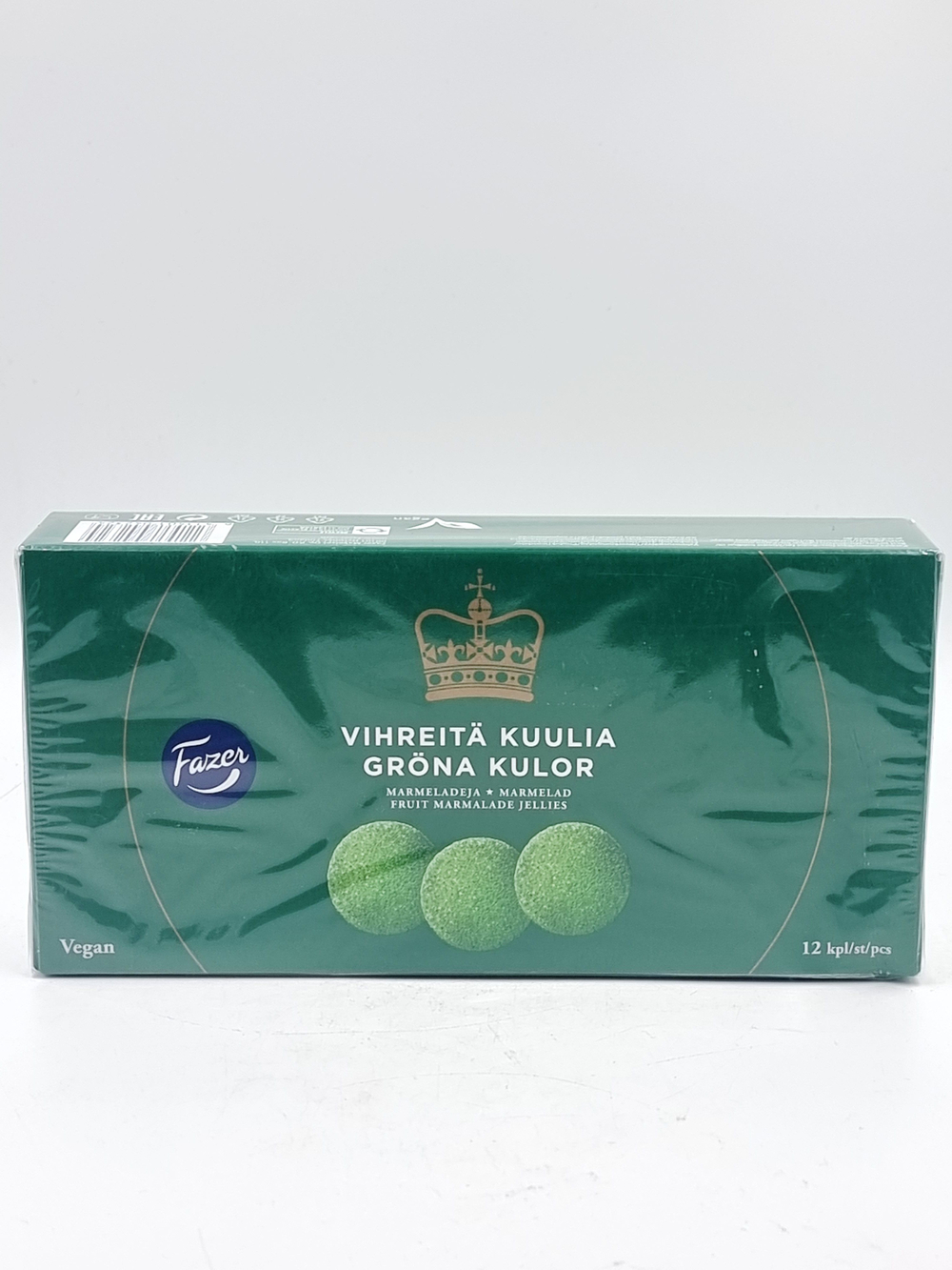 Мармелад Fazer Green Jellies грушевый вкус 260 г (из Финляндии)