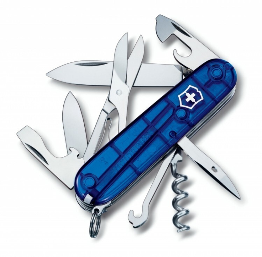 Нож Victorinox Climber синий прозрачный, 1.3703.T2