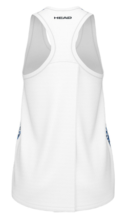 Женский топ теннисный Head Agility Tank top - print vision white/royal