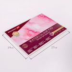 Планшет для акварели ХЛОПОК 100%, 300 г, 190х270 мм, склейка, 4 стороны, среднее зерно, 20 л., BRAUBERG ART, 113240