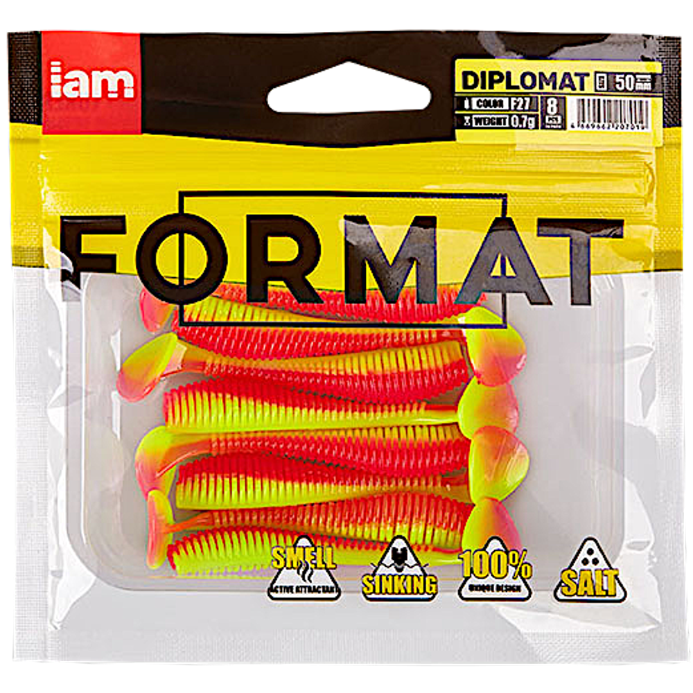 Мягкая приманка IAM Format Diplomat 100мм 6.0г -