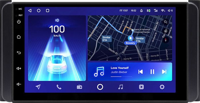 Магнитола для Toyota 200х100мм - Teyes CC2 PLUS дисплей 7" IPS на Android 10, Быстрая, 4G SIM-слот