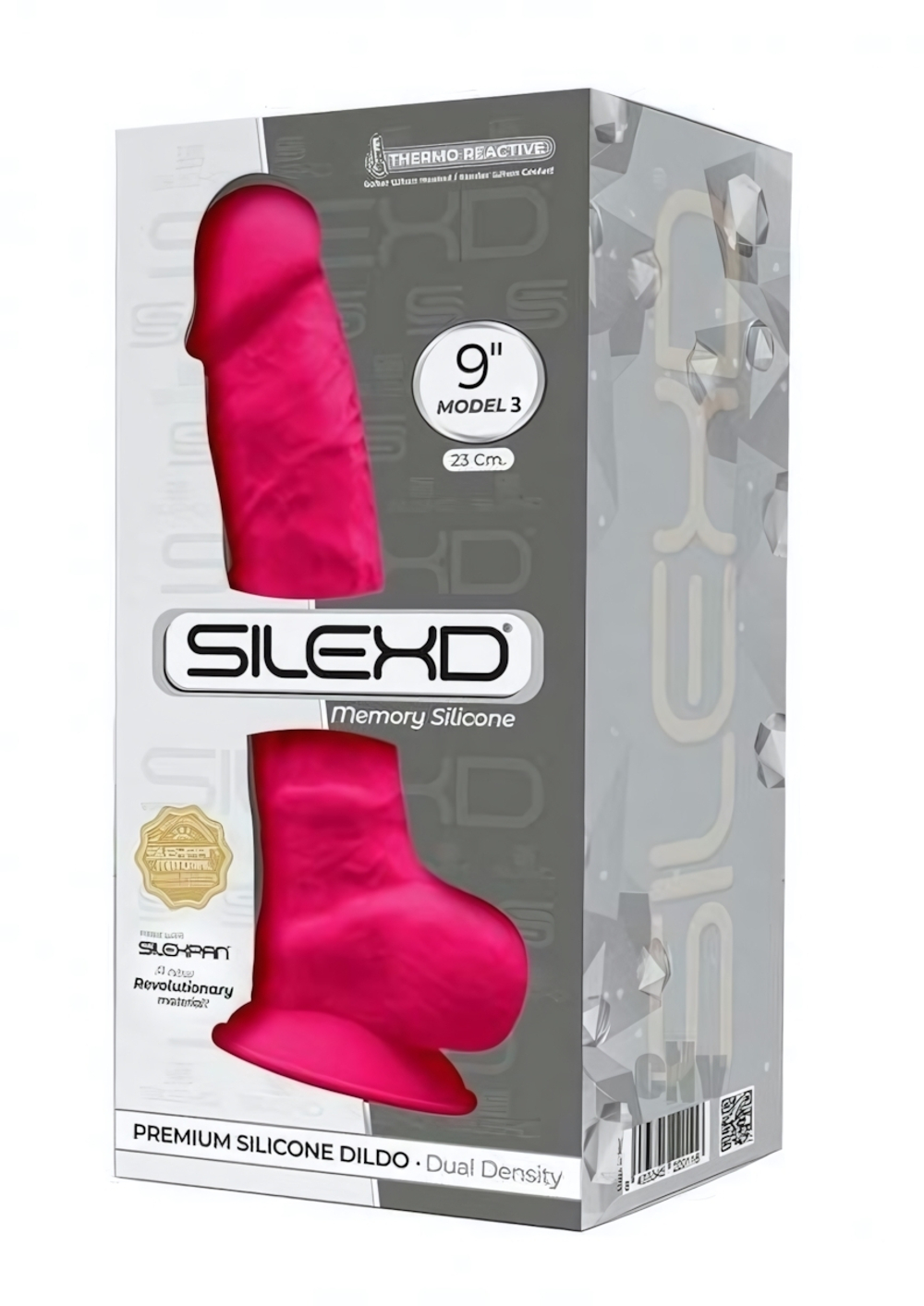 Розовый фаллоимитатор SILEXD Model 3 - 23 см. (Цвет: розовый)