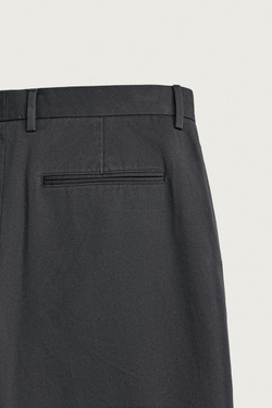 ZARA X AARON LEVINE БРЮКИ ЧИНОС СО СКЛАДКАМИ, ЧЕРНЫЙ