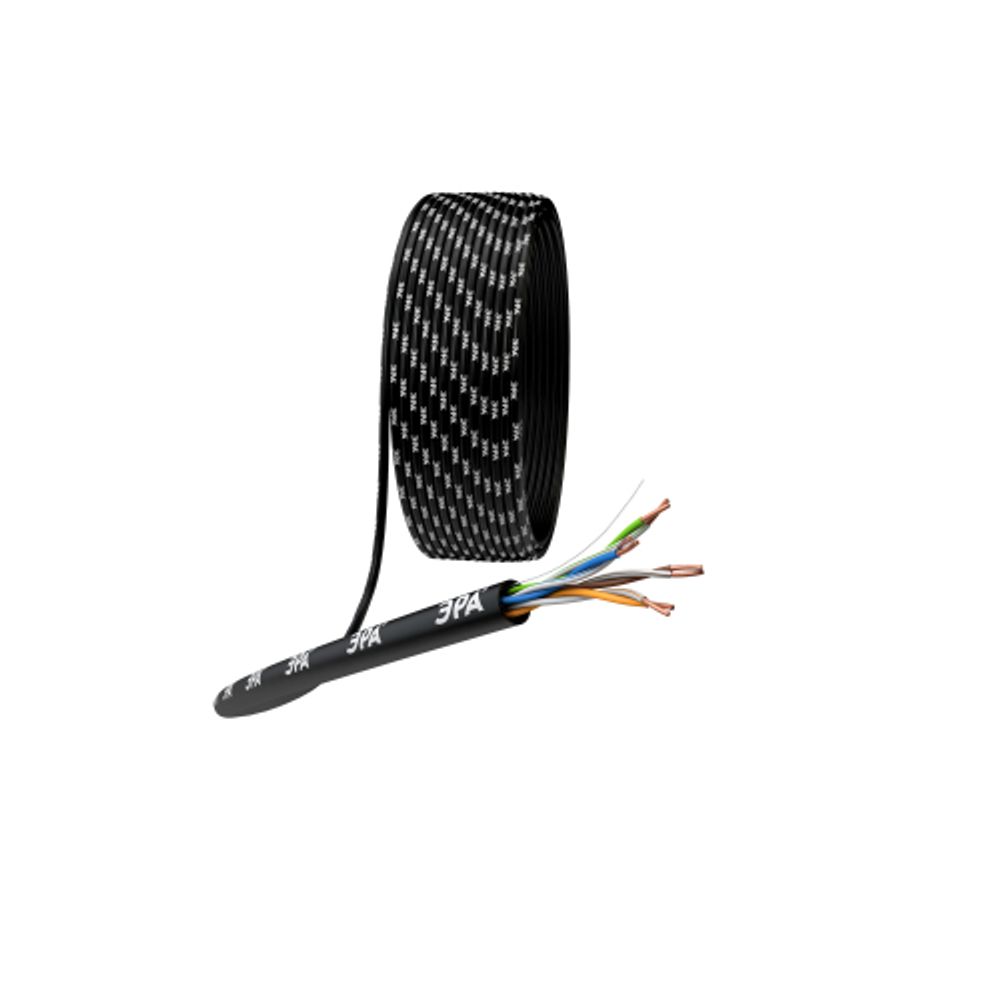 Кабель витая пара ЭРА SIMPLE U/UTP 4x2x24AWG Cat5e CU PE OUTDOOR 305м | Электротовары