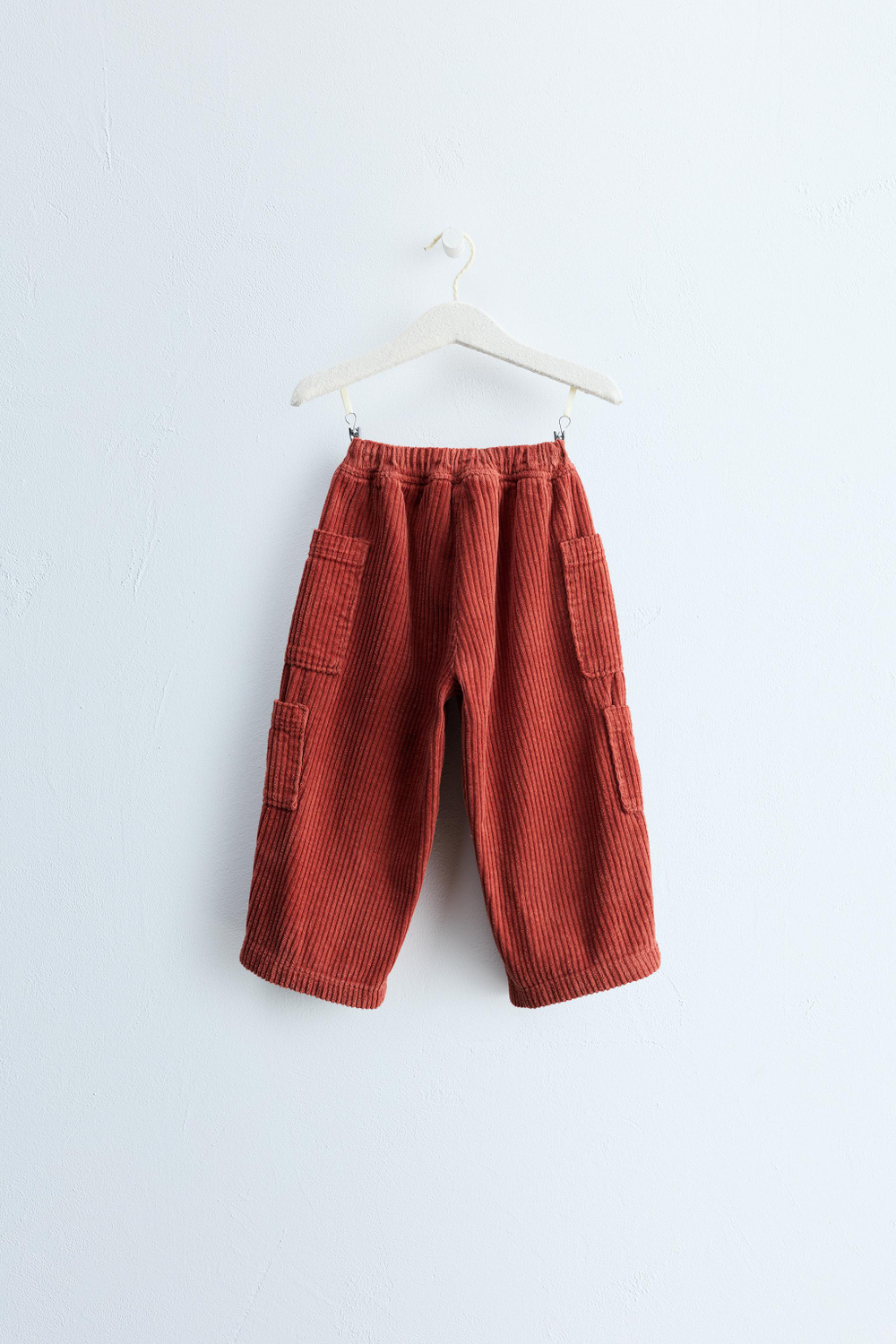 ZARA TIMELESS — ВЕЛЬВЕТОВЫЕ БРЮКИ КАРГО, МЕДНЫЙ