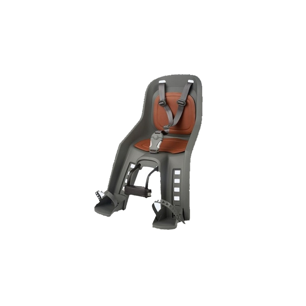 Детское кресло переднее Polisport Bubbly mini+ ff, charcoal grey/brown