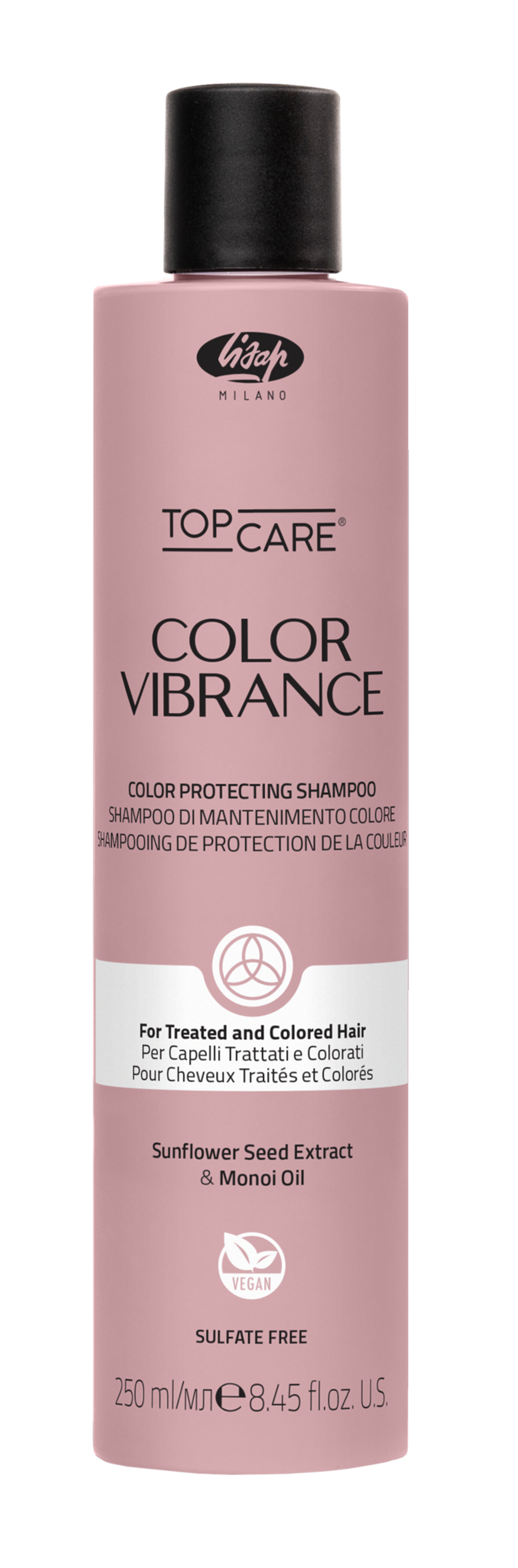 Шампунь для сохранения цвета для окрашенных волос - Lisap Color protecting shampoo 250 мл