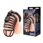 Черная металлическая клетка с замком Deluxe Chastity Cage (Цвет: черный)