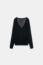 СВИТЕР С V-ОБРАЗНЫМ ВЫРЕЗОМ — ZARA