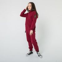 Комбинезон с клапаном и капюшоном "Вишня" подростковый