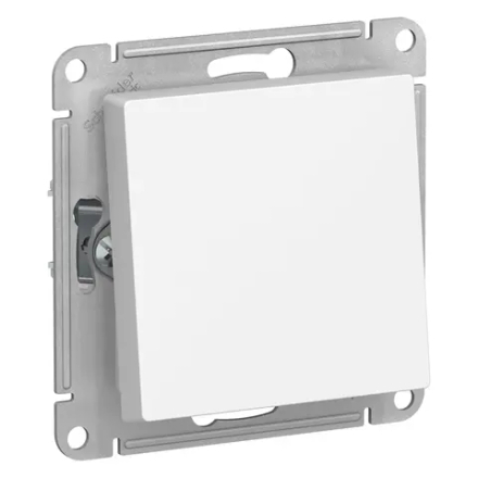 ATLASDESIGN AQUA 1-клавишный ПЕРЕКЛЮЧАТЕЛЬ, IP44, сх.6, 10АХ, механизм, БЕЛЫЙ