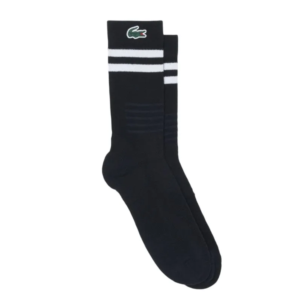 Теннисные носки Lacoste Piqué Sport 1P - black/white