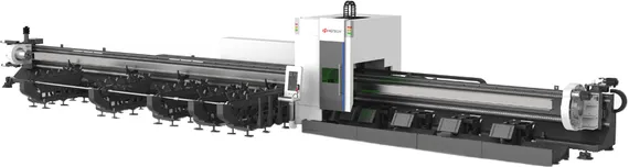 Лазерный труборез с тремя патронами HGTECH TP12036M