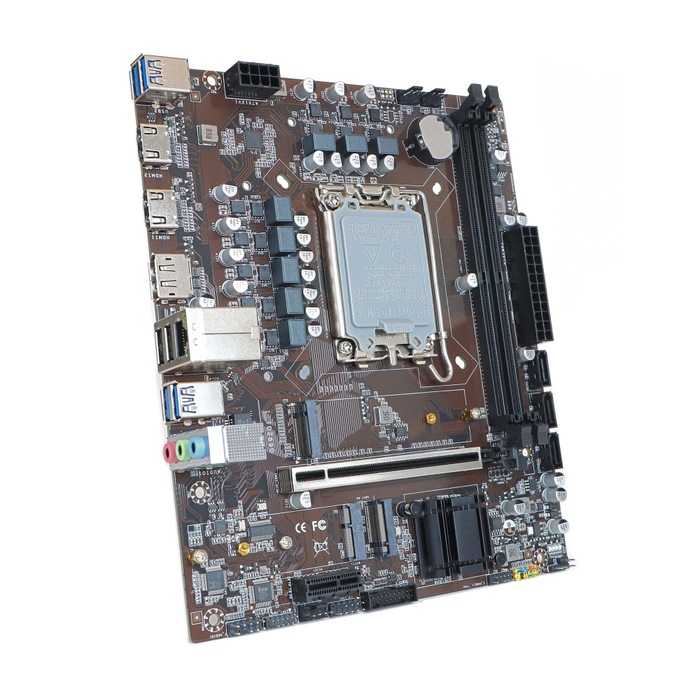 Материнская плата BaseTech H610M, Socket1700, mATX, Retail, 2xDDR4, PCIe3.0, 2xM.2, GLAN, M.2 WiFi, 4xUSB2, 6xUSB3, 2xHDMI, DP (BT-H610M)