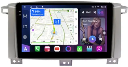 Магнитола для Toyota Land Cruiser 105 1998-2007 - FarCar S500-TS20 монитор 9.5" 2K QLED на Android 14, Быстрейшая, CarPlay, 4G SIM-слот