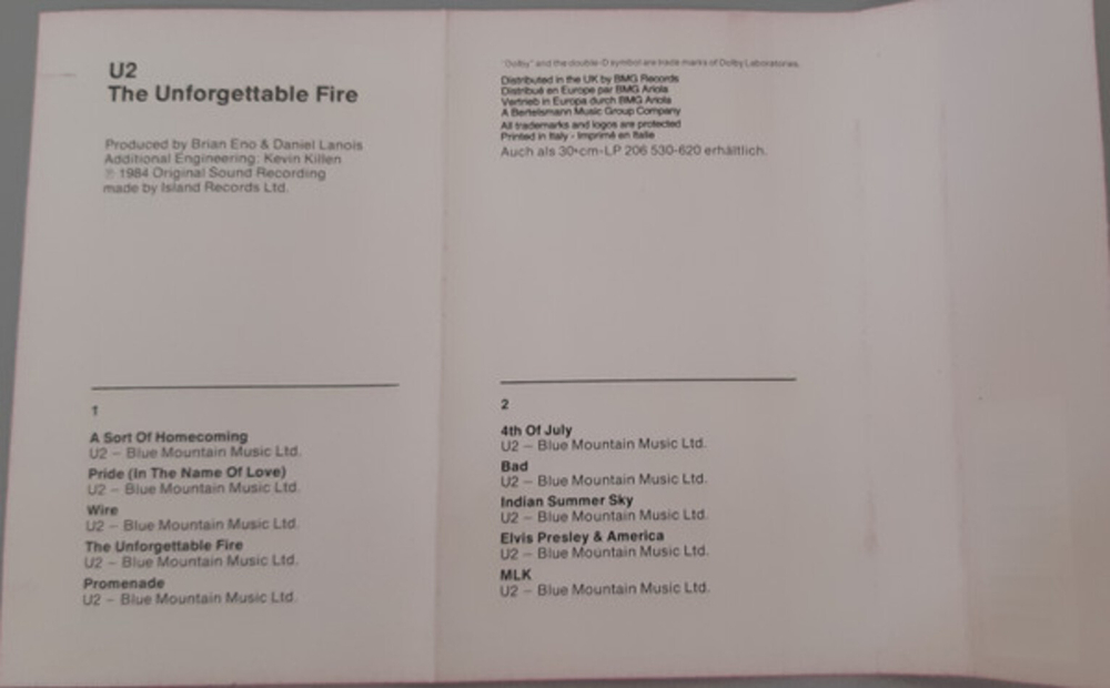 U2 / The Unforgettable Fire (MC)