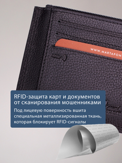 B23P018R Preto - Футляр для карт MP с RFID защитой
