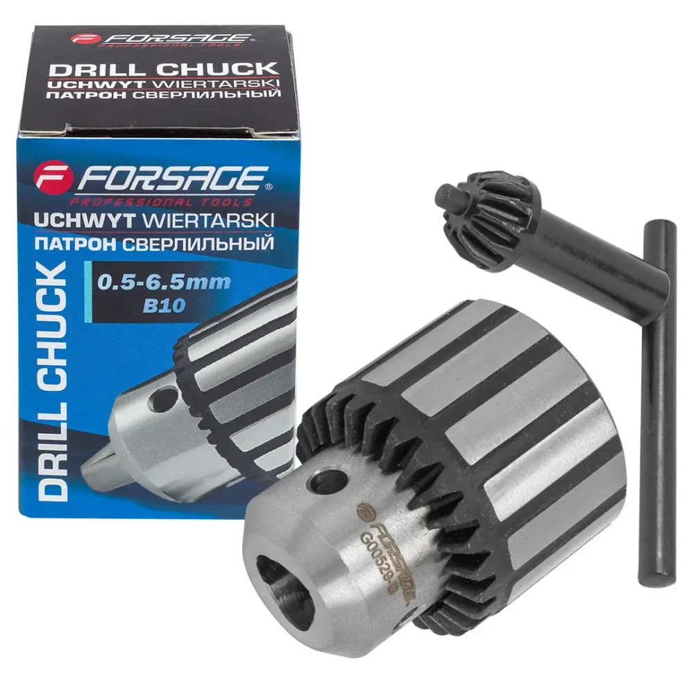 Патрон цанговый для дрели (0.6-6мм, B10) Forsage F-G00529-B