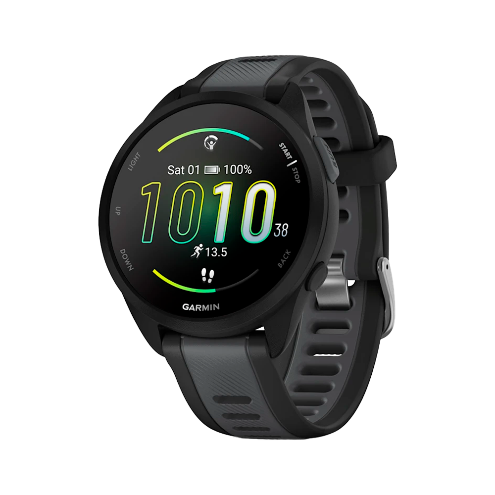 Умные часы Garmin Forerunner 165, 43mm, Black Slate Gray (010-02863-20)