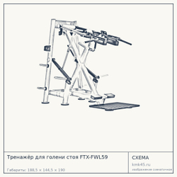 Тренажёр для голени стоя FTX-FWL59 — от 264 000 ₽