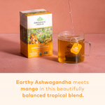 Organic India, чай с тулси и ашвагандой, без кофеина, 18 пакетиков для заваривания, 36 г (1,27 унции)