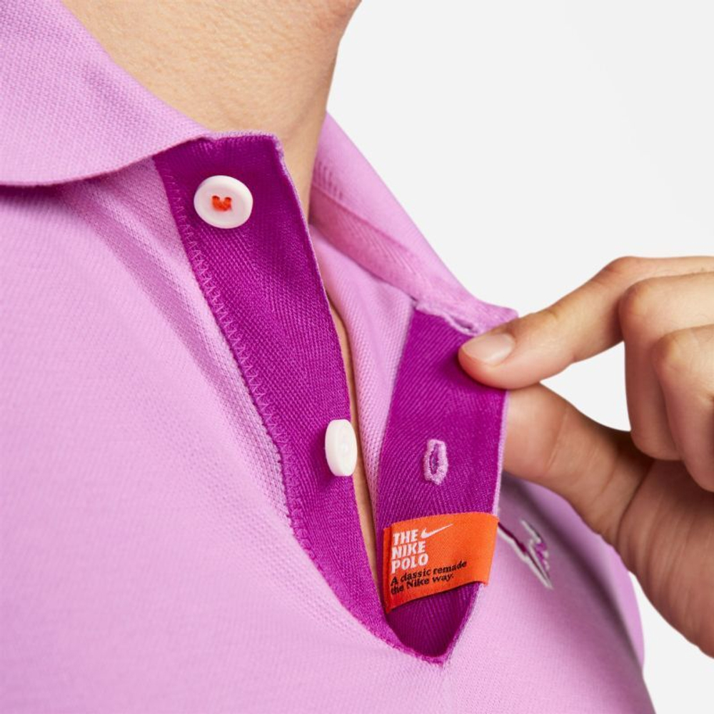 Мужское теннисное поло Nike Rafa Slim Polo - Розовый