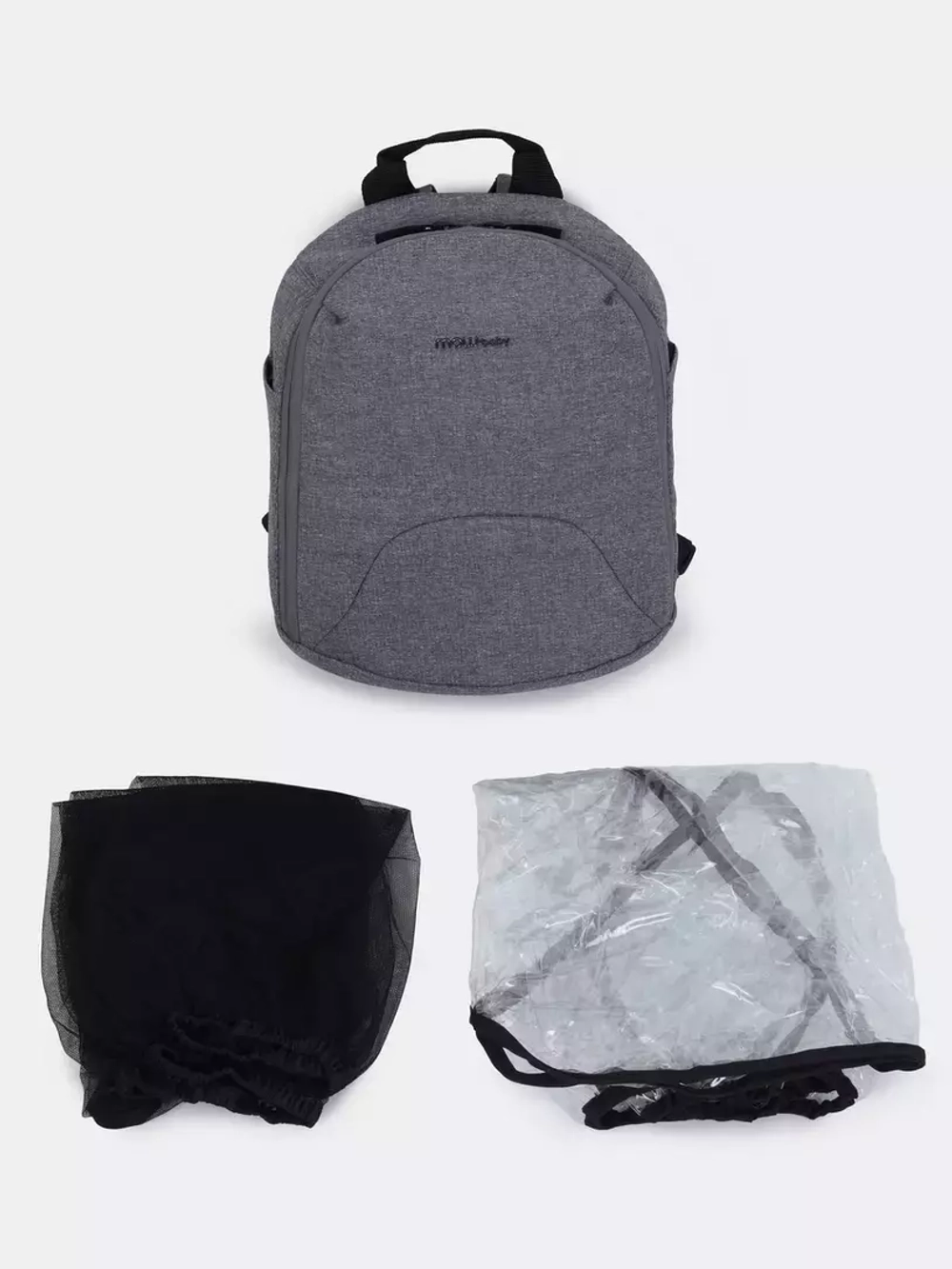 Коляска детская MOWBaby "ZOOM"PU (2в1) RA086 Silver Grey
