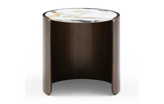 Журнальный столик Savoy Ø45х45 см, белая керамика