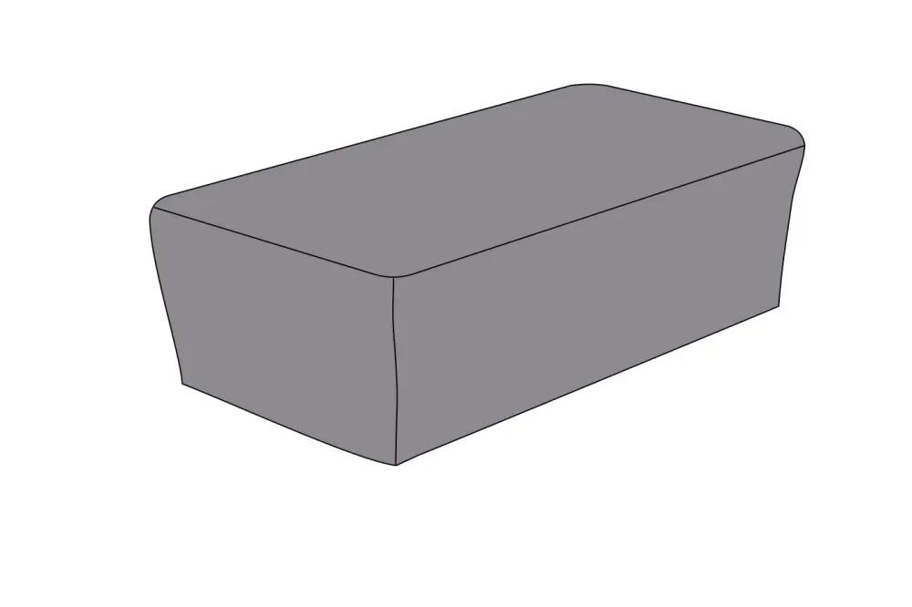Защитный чехол на журнальный столик Капучино, 110×66×34 см, темно-серый