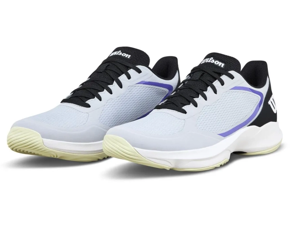 Мужские кроссовки для Padel Wilson Hurakn Lite - gray dawn/black/tender yellow