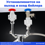 Муфта - изолятор сантехнический (повышает сопротивление воды, защищает от электроудара)