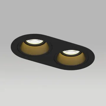Светильник точечный 2*GU5.3 D6570707BMOD черный Domino Lightstar