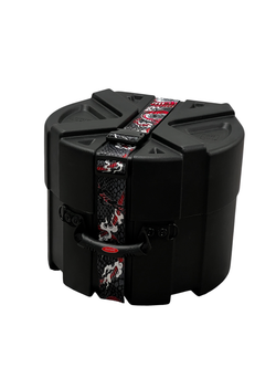 Ударопрочный кейс DGCASE DARUMA 10-09V - для барабана том, ЧЕРНЫЙ, отделка велюр
