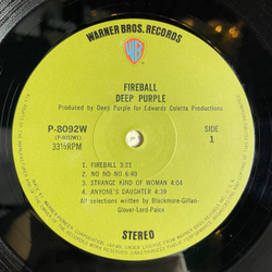 Винтажная виниловая пластинка LP Deep Purple Fireball (Japan 1971) (No Obi) Strange Kind Of Woman