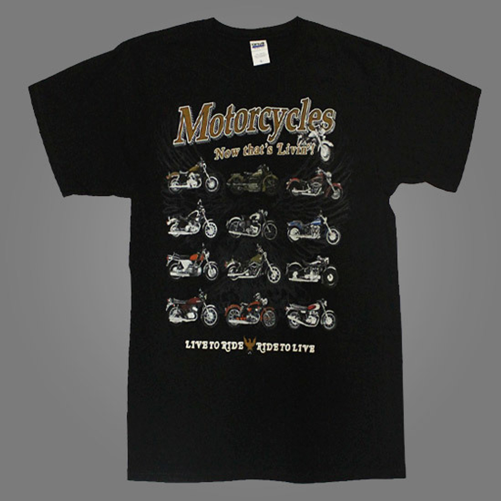 Футболка Motorcycles ( Now that's Livin'! )