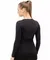 Термофутболка женская с длинным рукавом чёрная BRUBECK Comfort Wool LS1161W