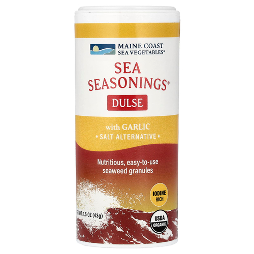 Maine Coast Sea Vegetables, Sea Seasonings®, дульсе с чесноком, 43 г (1,5 унции)