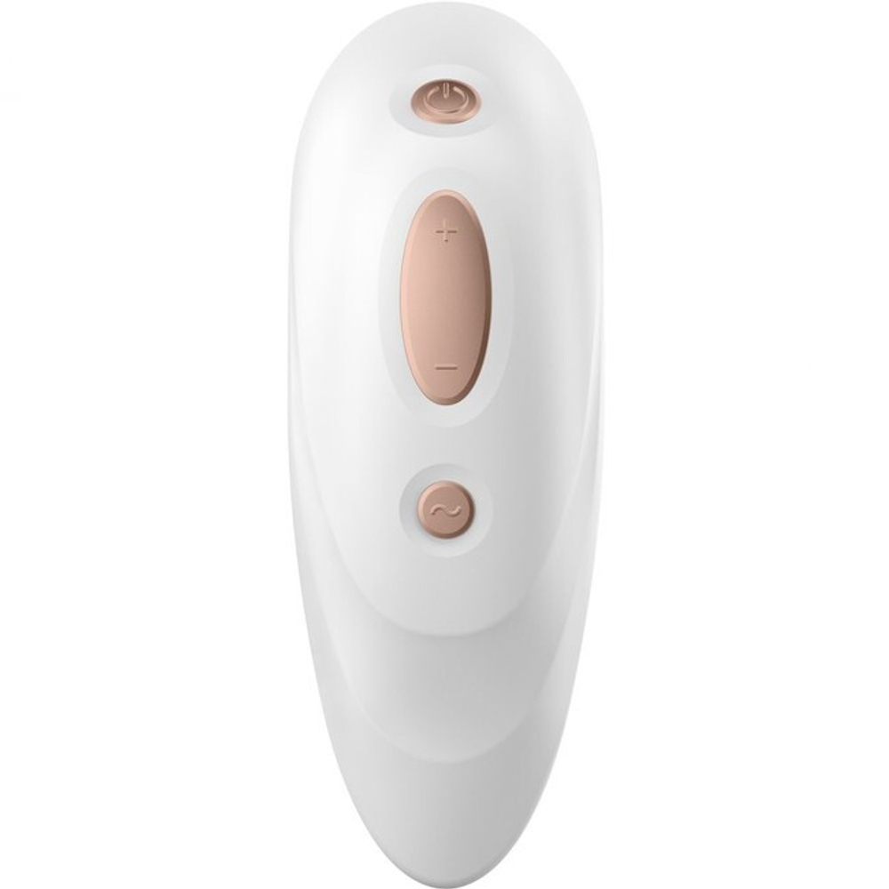 Бесконтактный вакуумно-волновой стимулятор Satisfyer Pro Plus Vibration с вибрацией , (11 режимов ) белый (Цвет: белый)